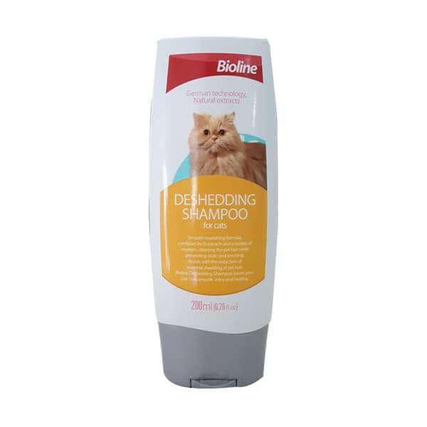 Bioline Deshedding Shampoo For Cat, Pets Hair Static and Knotting Prevention 200Ml, Multi Colour