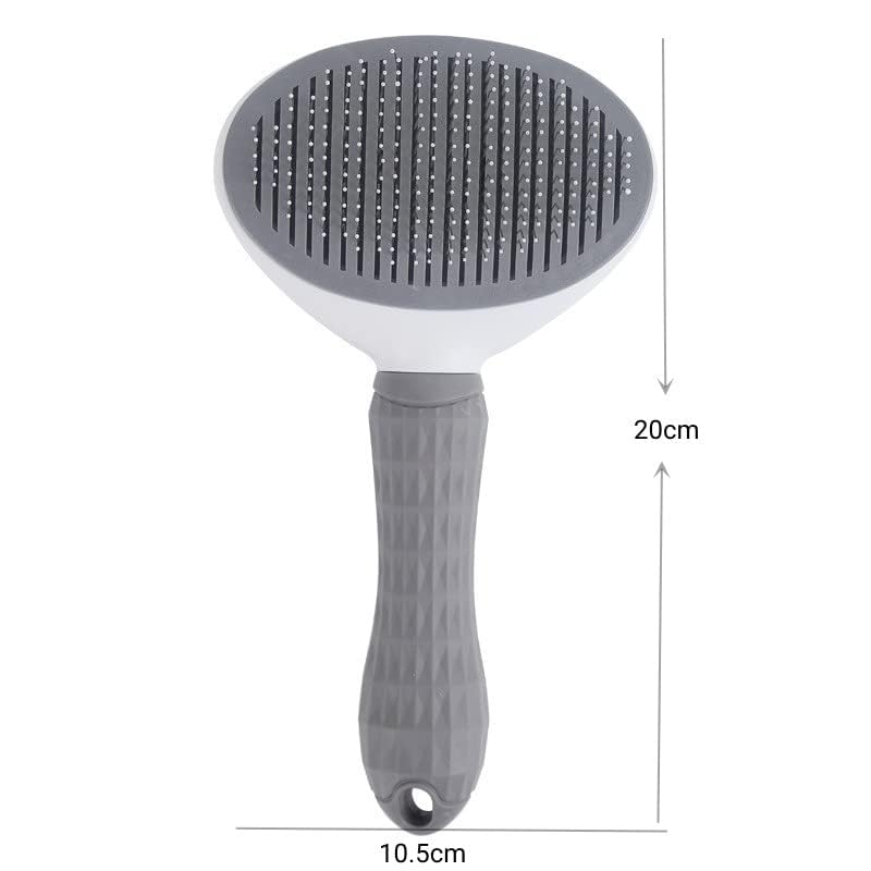 SKY TOUCH Pet Cat Brush for Shedding and Grooming, Dog Hair Removal Brush, Pet Groomer Shedding Grooming Tools Combs Rakes, Cats Brush for Short or Long Haired Removes Loose Hair & Tangles, grey