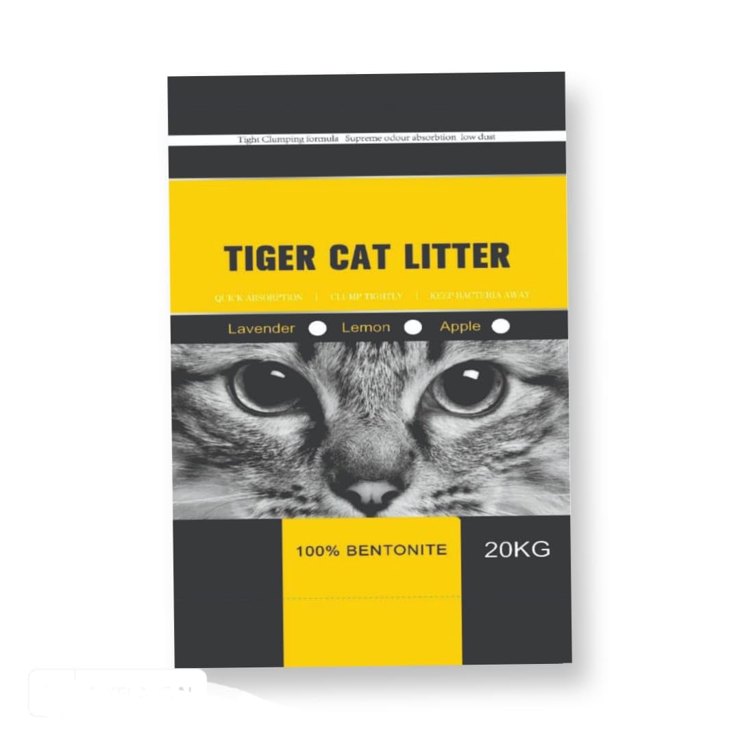 Tiger Cat Litter ® (20kg) Premium Ultra Clumping O cat Litter رمل فضلات القطط