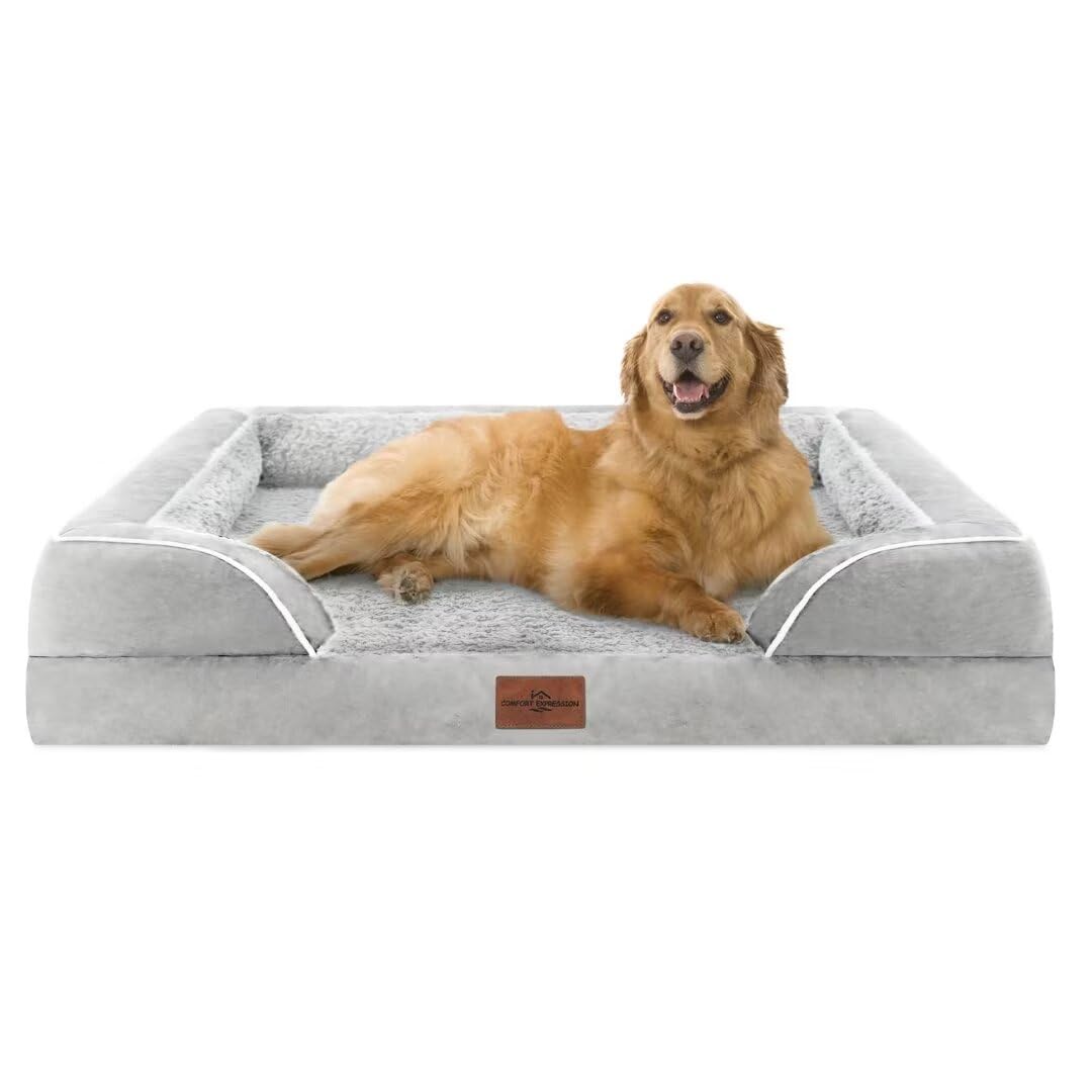 Comfort Expression XL Dog Beds for Extra Large Dogs, XL Dog Bed, Large Dog Bed Washable, Jumbo Dog Bed with Removable Cover and Zipper, Extra Large Dog Bed with Dog Bed Cover