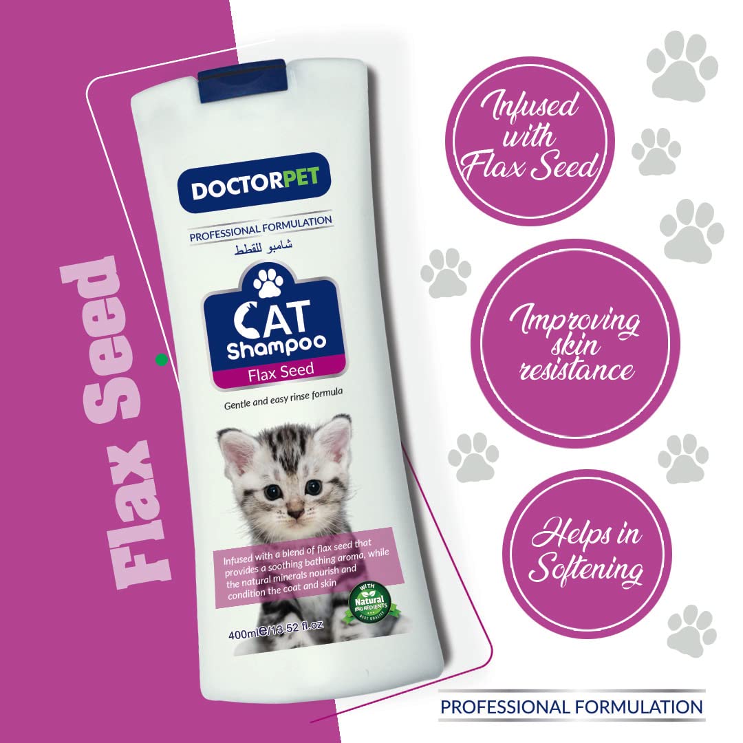 Dr Pet Doctor Pet Flax Seed Cat Shampoo 400 ml