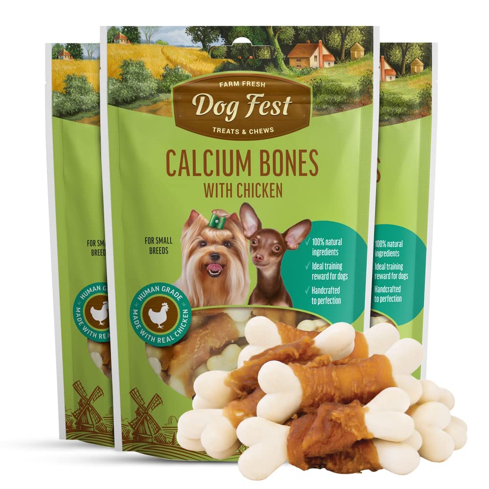 Dog Fest Calcium bones with chicken for mini-dogs - 55g (1.94oz)
