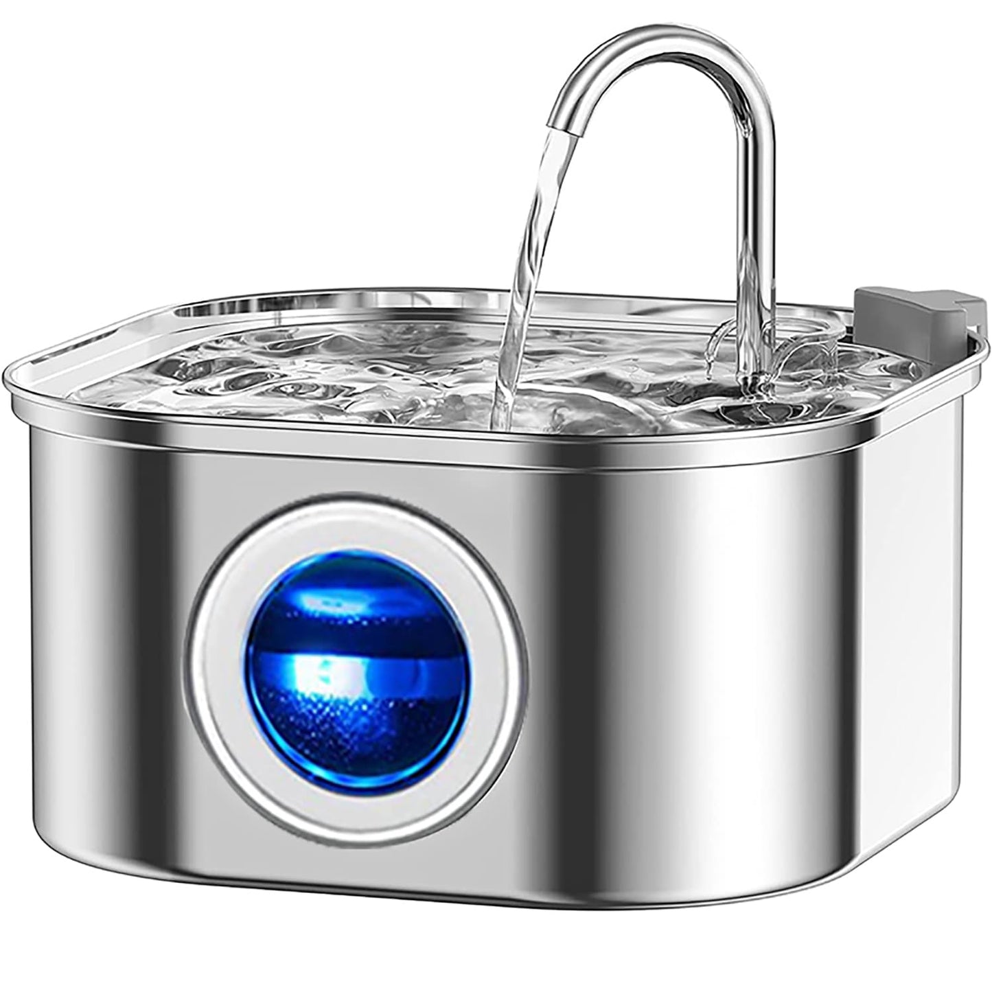 Beauenty Cat Water Fountain,Stainless Steel Pet Fountain with Quiet Pump,3.2L/108oz Large Capacity Pet Water Dispenser Suitable for Indoor Use (A)