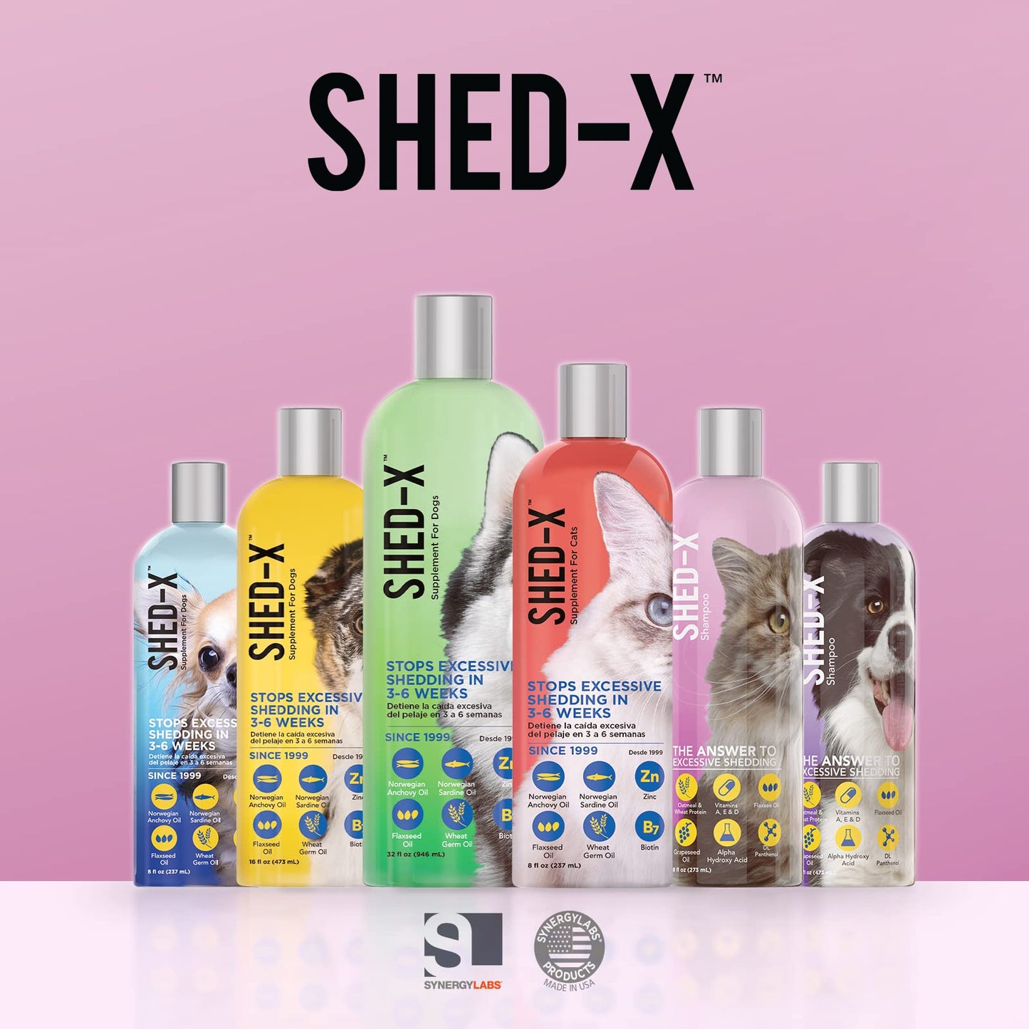 SYNERGY LAB SHED-X SHAMPOO 237ML CAT