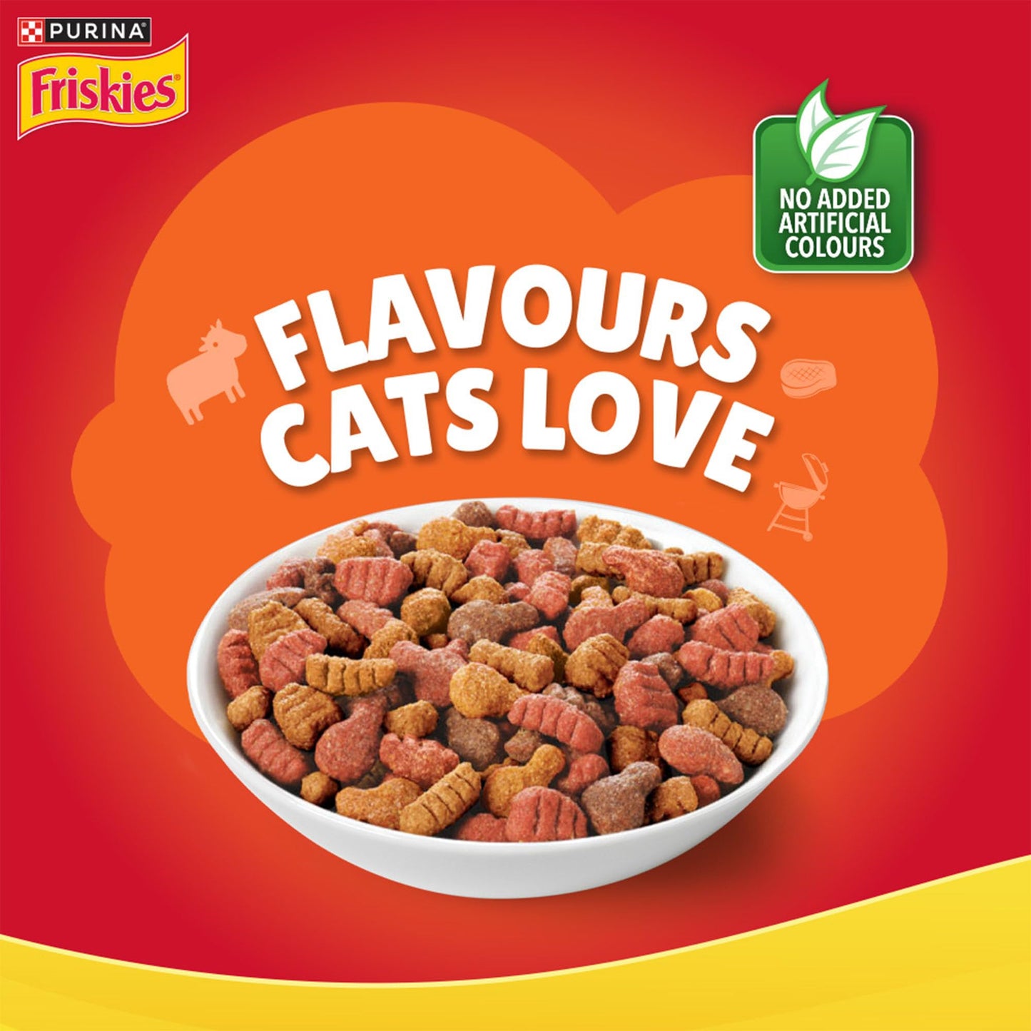 Friskies Purina Dry Cat Food Meaty Grill 1kg