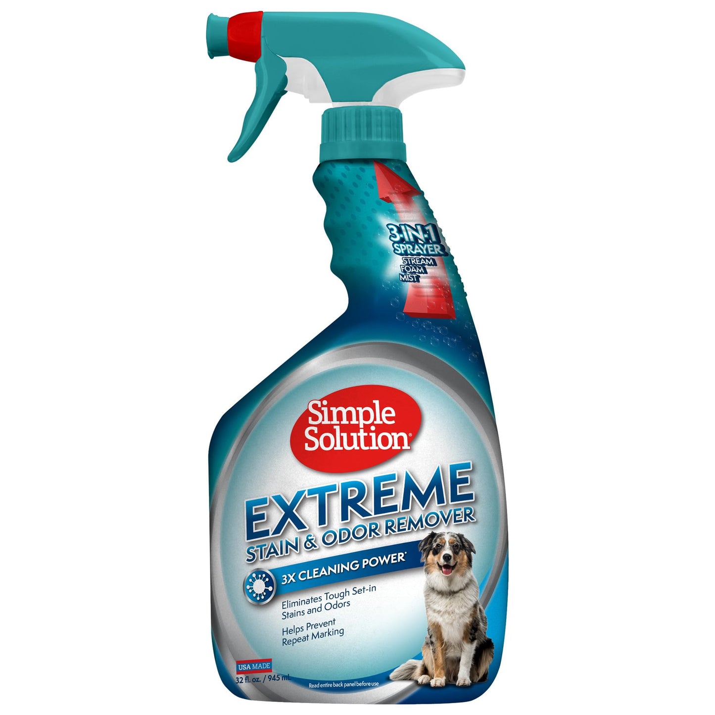 Simple Solution Extreme Dog Stain Odour Remover, 32 Oz, White