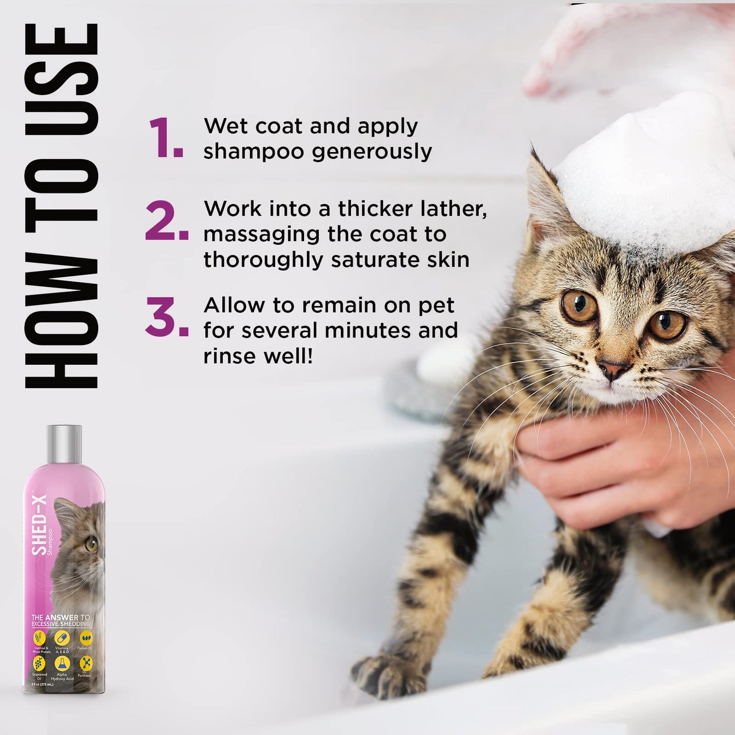 SYNERGY LAB SHED-X SHAMPOO 237ML CAT