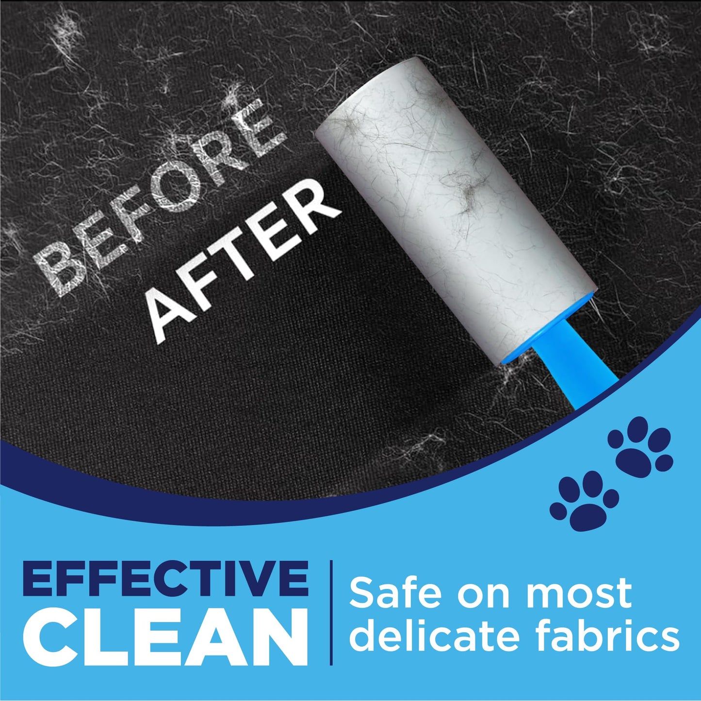 Extra Sticky Lint Roller for Pet Hair Removal – 1 Durable Handle, 4 Refills (360 Sheets) and Protective Cover, Easy Tear Sheets |Reusable Dog & Cat Hair Remover for Clothes, Furniture, Rugs, Bedding