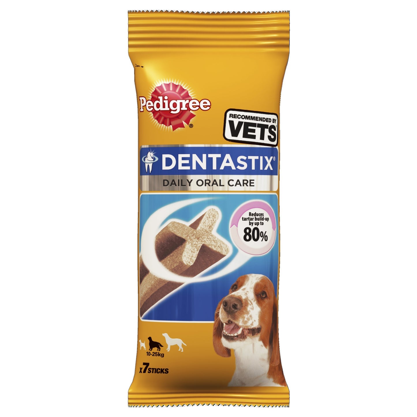 Pedigree Dentastix Dog Treats Medium Breed Dog 7 Pieces