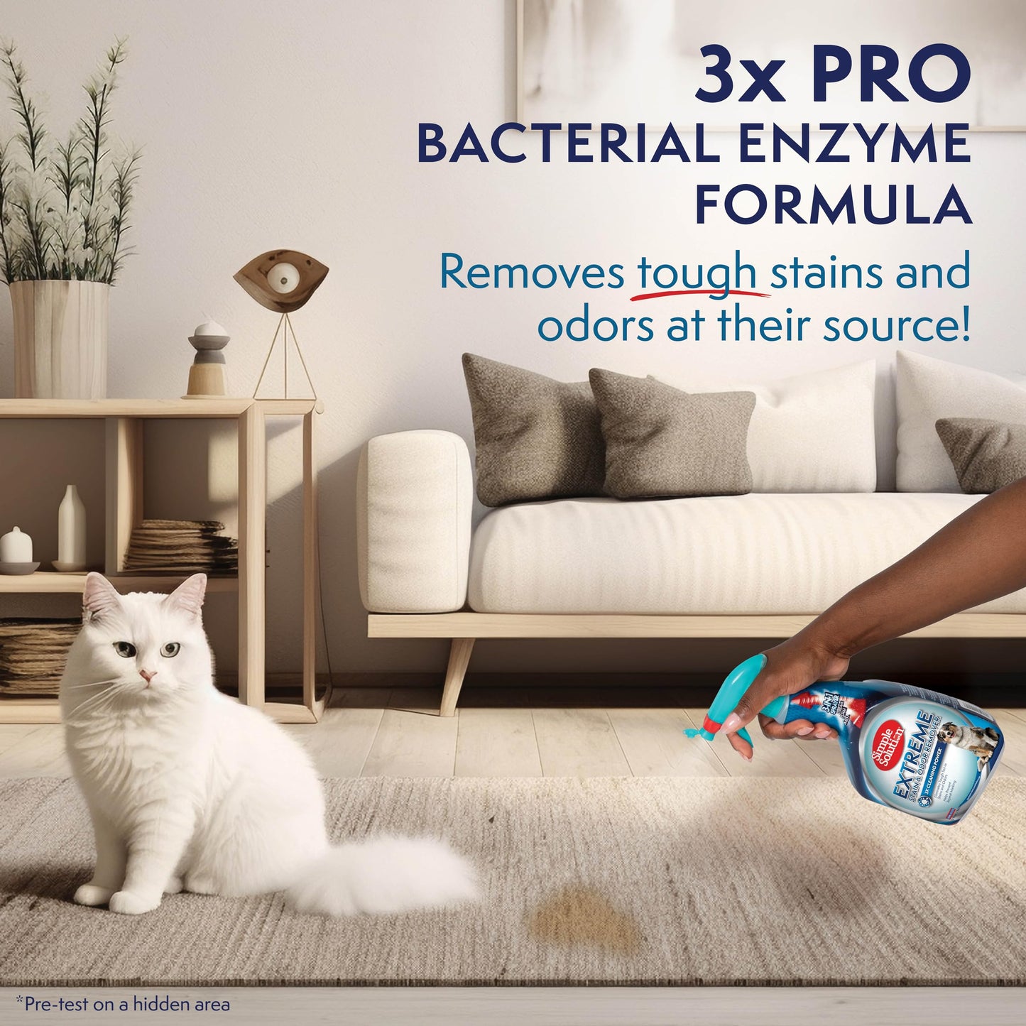 Simple Solution Extreme Dog Stain Odour Remover, 32 Oz, White
