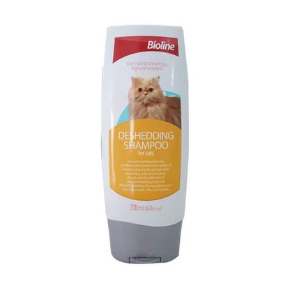 Bioline Deshedding Shampoo For Cat, Pets Hair Static and Knotting Prevention 200Ml, Multi Colour