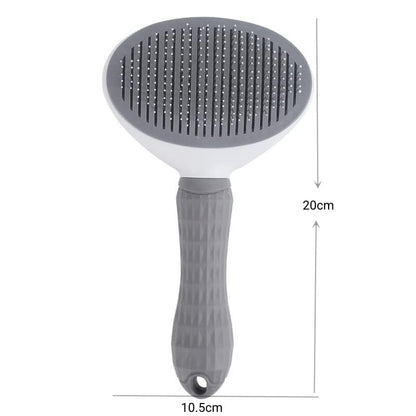 SKY TOUCH Pet Cat Brush for Shedding and Grooming, Dog Hair Removal Brush, Pet Groomer Shedding Grooming Tools Combs Rakes, Cats Brush for Short or Long Haired Removes Loose Hair & Tangles, grey