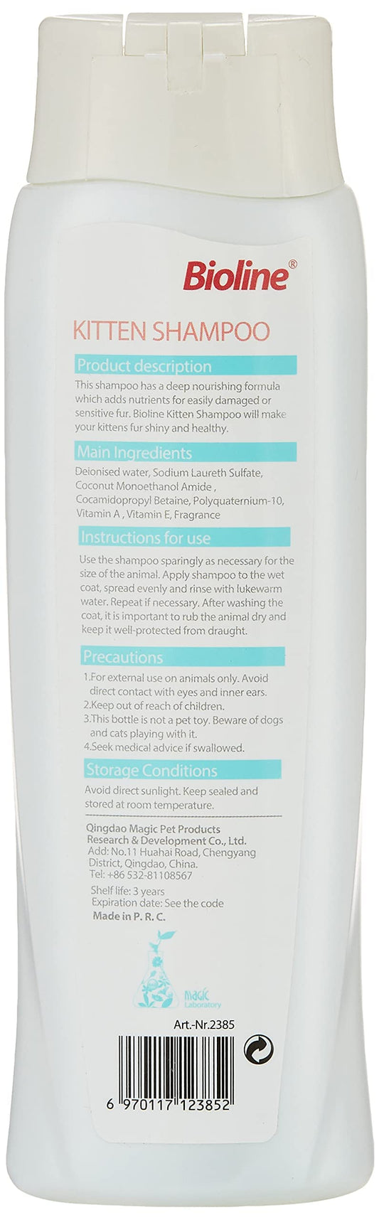 Bioline Kitten Shampoo 200 ml, Multicolor