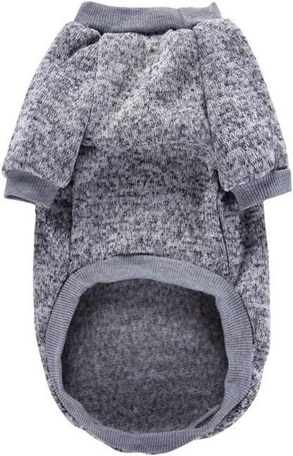 CHBORLESS (M, Grey) - Pet Dog Classic Knitwear Sweater Warm Winter Puppy Pet Coat Soft Sweater Clothing For Small Dogs