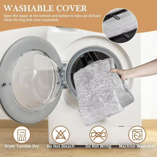 Comfort Expression XL Dog Beds for Extra Large Dogs, XL Dog Bed, Large Dog Bed Washable, Jumbo Dog Bed with Removable Cover and Zipper, Extra Large Dog Bed with Dog Bed Cover