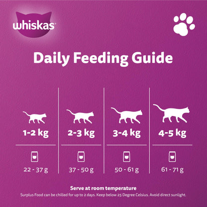 Whiskas Ocean Fish Dry Cat Food, Bag of 1.2Kg, for Adult Cats 1+ Years, Complete Nutrition and Great Taste Cat Dry Food