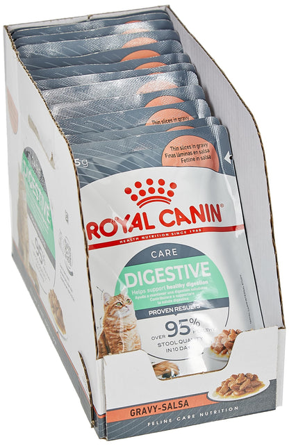 Royal Canin, Digest Sensitive Feline Care Nutrition Cat Food, Gravy, 12 Pouches x 85 grams