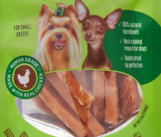 Padovan Dog Fest Chicken Fillets Stripes Dog Treat 55 gm