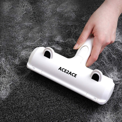 ACE2ACE Pet Hair Remover Roller, Reusable Animal Hair Removal Brush for Dogs and Cats, Self Clean Pet Fur from Carpet, Furniture, Rugs, Laundry, Clothes and Bedding, Sofa