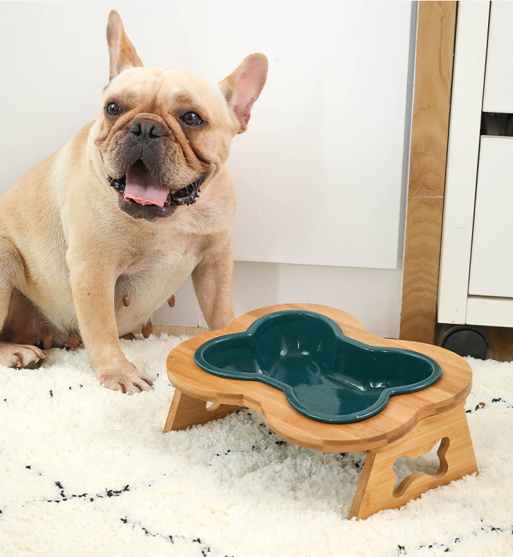 Serve your dog food in this appealing bone shaped bowl. Thanks to its elevation, this dog bowl will help support proper swallowing and healthy digestion. It relieves stress on your dog's shoulders and beck. This bone shaped dog bowl is sturdy, beautifully designed and comes in different colors.